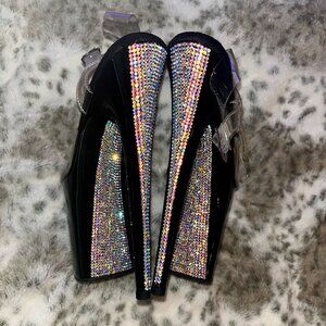 Pleaser 7" Rhinestone Platform Heels